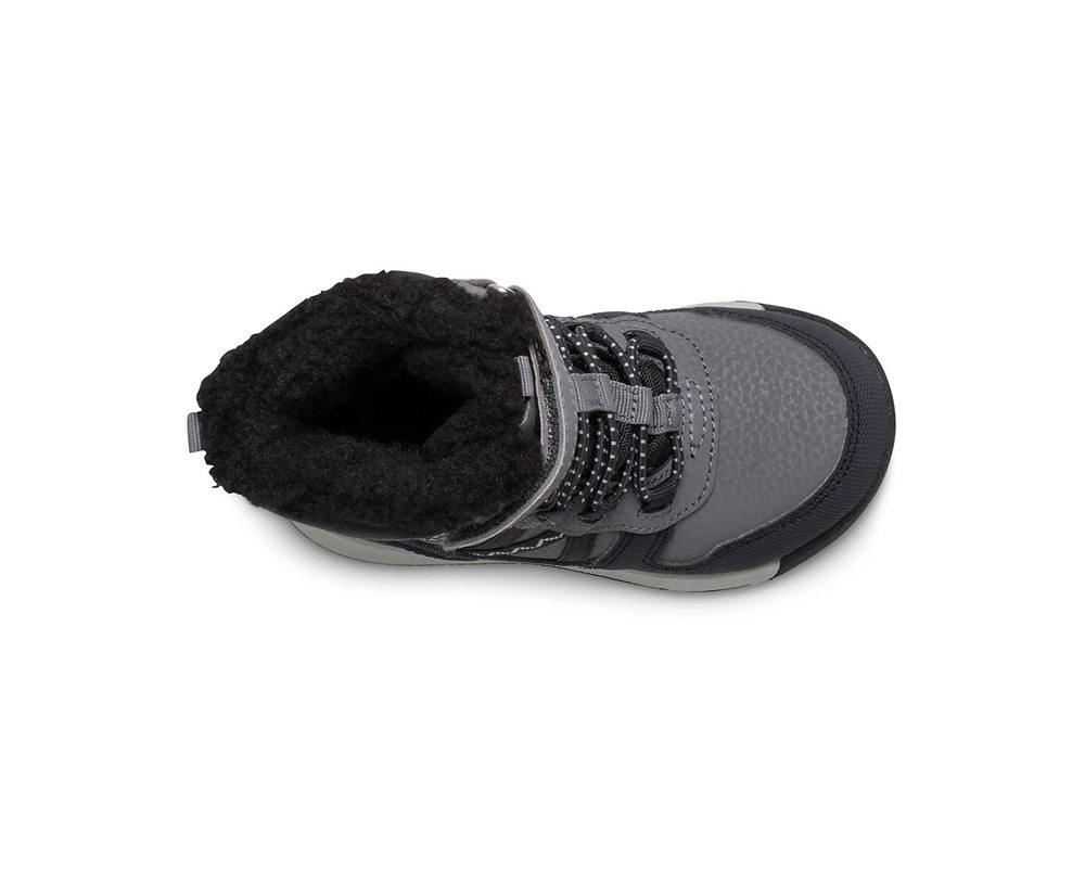 Merrell Boots Black/Grey - Snow Crush 2.0 Waterproof Jr. - Kids 24XIBROPE